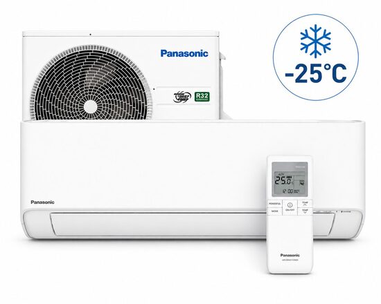 PANASONIC NZ25YKE 2.5/3.4 kW balts gaisa kondicionieris / siltumsūknis, CS-NZ25YKE-1 / CU-NZ25YKE